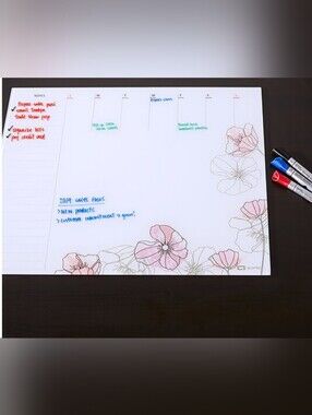 Quartet Glass Dry-Erase Weekly Planner